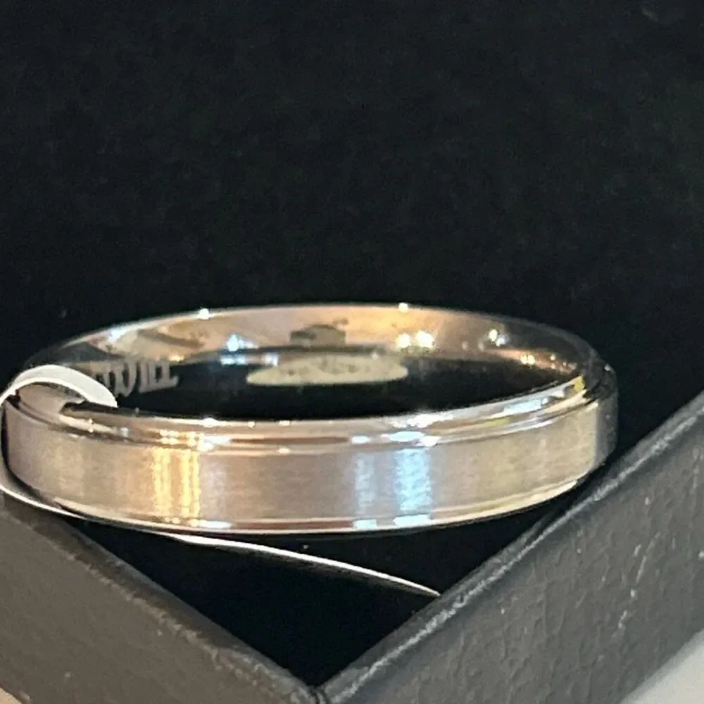 NEW King Will men's thin wedding band stainless steel size14